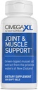 OmegaXL Joint Support - Natural Muscle Support, Green Lipped Mussel Oil, Soft Gel Pills, Drug- Free, 300 Greve