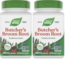 Nature 's Way Butcher' s Broom Root, Traditional Ben Vein Support *, 100 Vegan Capsules (pakke med 2)