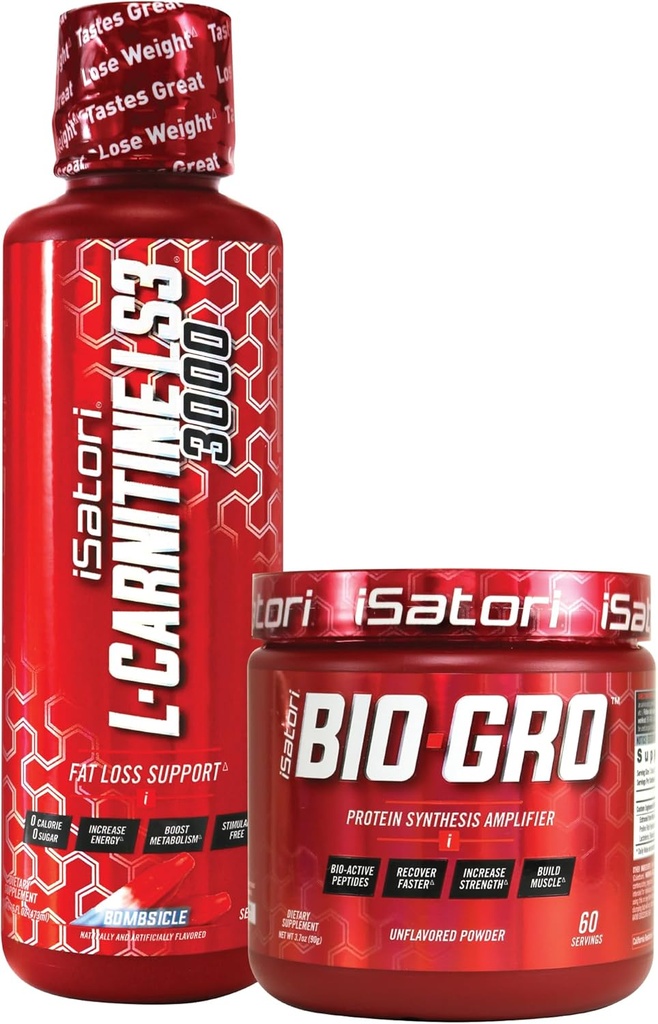 iSatori Bio- GRO Protein Syntheis Amplifier L- Carnitin LS3 3000 Bombsicle Flavor