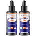 Vitamatisk 2- Pack Melatonin 20mg flydende dråber - 2 fl oz (59 ml) Hver - Natural Berry Flavor - Non- GMO, Vegetarisk supplement til voksne