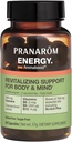 Pranarom - Aromaboost Energy Herbal Supplement - for fysisk og mental træthed - Guarana - Vitaminer B6 B9 B12 - Pure skotter Pine Essential Oil - 60 Greve