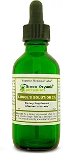 Grøn Organic Supplements Lugol 's Jod Solution 2%, 2oz (pakke med 1)