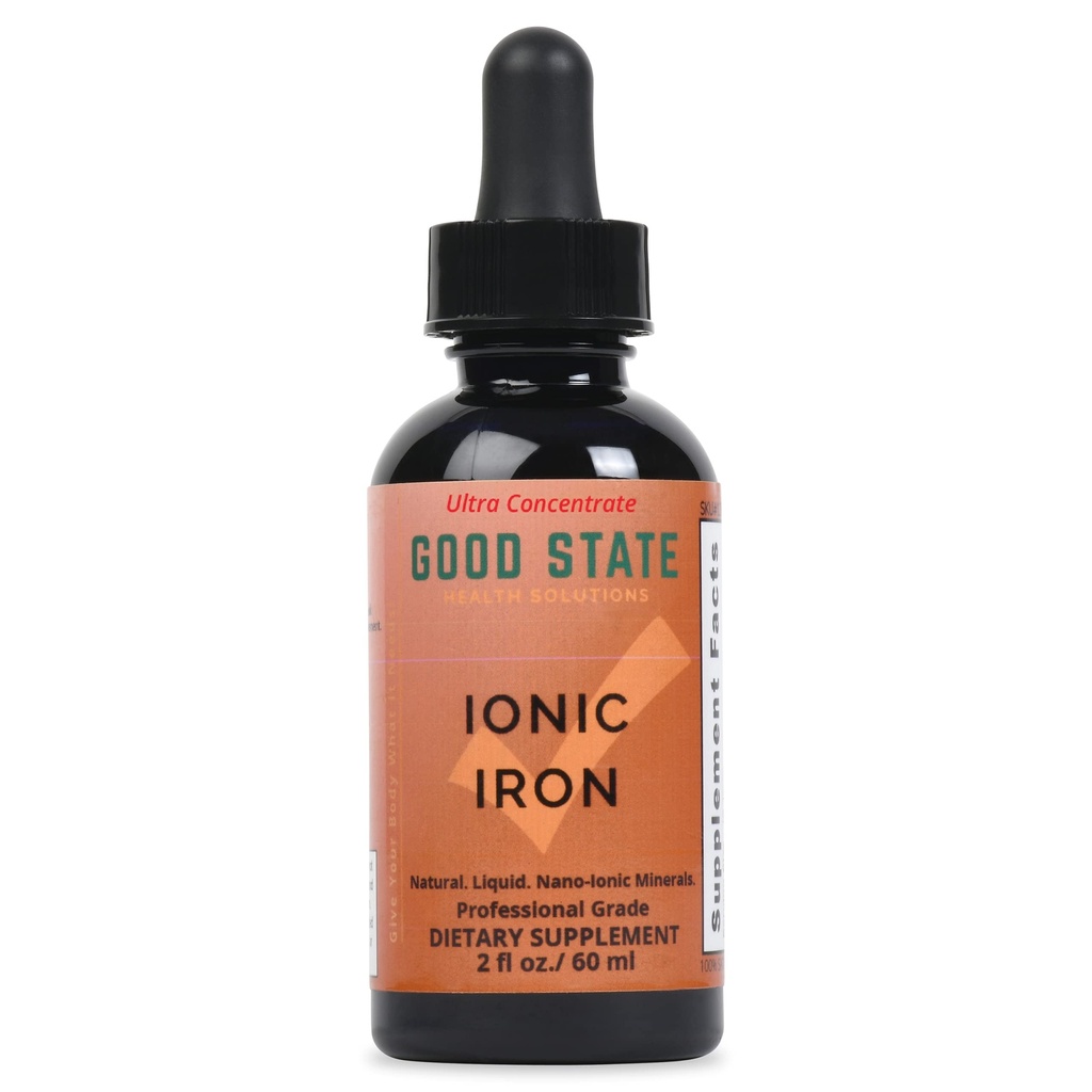 God state flydende ionisk jern Ultra koncentrat (10 dråber er lig med 2 mg - 100 portioner pr. flaske)