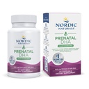 Nordic Naturals Vegan Prenatal DHA, Unflavored - 60 Soft Gels - 500 mg Plant- baseret DHA - Understøtter brain udvikling i babyer og sund graviditet - ikke-GMO - 30 Servering