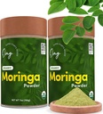 OMG! Superfoods Pure and Organic Moringa Powder - USDA Certified Moringa Oleifera, Great Source of Calcium, Iron, Vitamin A & E - 7 Oz (2 Pack)