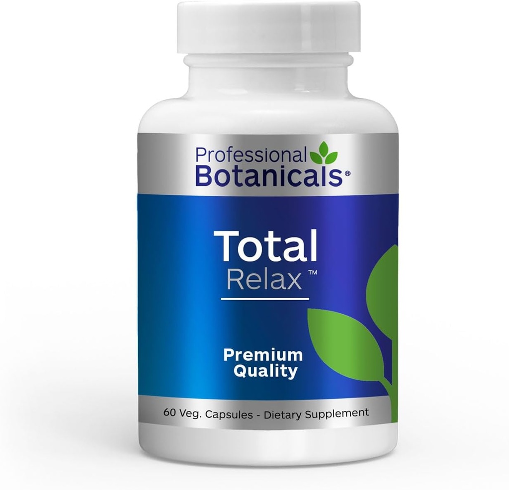 Professionelle botanicals Total Relax Magnesium supplement til muskel spænding og afslapning - 60 vegetariske kapsler