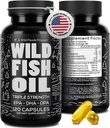 Wild Foods Omega 3 Fish Oil Supplement, 120 Kapsler (1 stk)