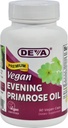 Deva Vegan Evening Primrose Oil - Uraffineret - Cold Pressed - Gluten Free - 90 Vegan Kapsler (pakke med 2)