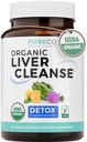Organisk lever rense Detox & Reparation (Vegan, Non- GMO) Mælk Thistle Extract (80% Silymarin), Mælkebøtte Root, Artiskok Leaf, Gul Dock - Lever sundhed Support - 60 kapsler (ingen piller)