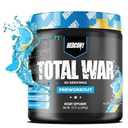 REDCON1 Total War Pre Workout - Beta Alanine + Citrulline Malate Keto Friendly Fortræning for mænd og kvinder med 320mg af koffein - hurtig fungerende -Blå Lemonade (30 Servere)