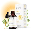 Pure TheraPro Rx Vegan A- D- K Drops- 6 Mon Supply- Vitamin A (Palmitat & Betacaroten), Liposomal Vitamin D3 (som vegan cholecalciferol), Liposomal Vitamin K2 (MK-4 & MK- 7) Understøtter Immunitet & Knoe Health- 20mL