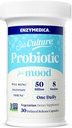 Enzymedica SubCulture Probiotics for Mood, Stress, & Sleep, 50 Billion CFU, Promotes Relaxation, Immune + Digestive Health & Regularity, 30 Count