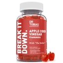 Dr. Tobias Apple Cider Vinarea Gummies med moderen, 500mg ACV per servering, Plus Folate, B6, B12 & Jod, Understøtter fordøjelsessygdomme, Gut Cleanse & Detox, Vegan, 60 Gummies