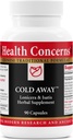 Sundhed Bekymringer Cold Away - immunforsvar - Vitamin supplement til kold & influenza Relief - Immunity System Booster - Licence Root, Dong Quai, Kinesisk Skullcap & Andrographs - 90 Kapsler