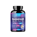 Magnesium Glycinat 250 mg - Høj Absorption Chelated Magnesium Supplement - 100% Pure Magnesium Glycinat - Stress, søvn, hjerte, og muskel sundhed support - non-GMO, Vegan, Gluten- fri (120 tabletter)