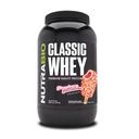 NutraBio Classic Whey Protein Powder Supplement - 25 g protein Per Scoop - Full- Spectrum Aminosyreprofil med ingen Fillers, Kunstige Farver, eller Preservatives - Jordbær Marie, 2 Punds
