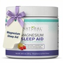 Magnesium dvaletid Pulver - Magnesium citrat, Magnesium glycinat med Melatonin, L- Theanin og GABA dvalestøtte, Natural dvalesupplement, Vegan, Gluten- fri, Raspberry Lemon Flavor