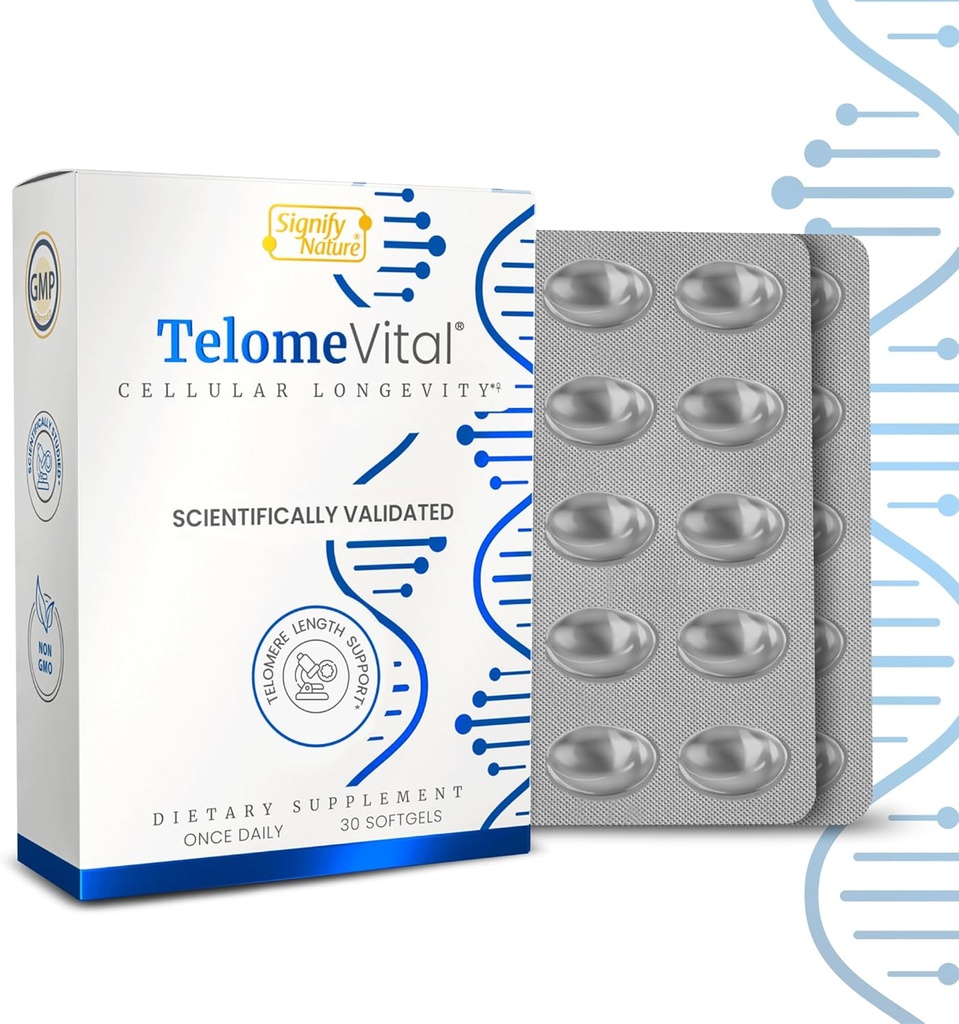 TelomeVital ® - Telomere & NAD Support Memories 124; Telomere Support Polyphenols Complex w / Quercetin & Oleuropein Memories 124; CELLULAR LONGEVITY ACTIVATOR Anti Aging Supplement Memories 124; Telomere Supplements
