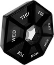 Black Daily Pill Case - 7 dages rejse Pill Organizer med 1 gang om dagen afdelinger