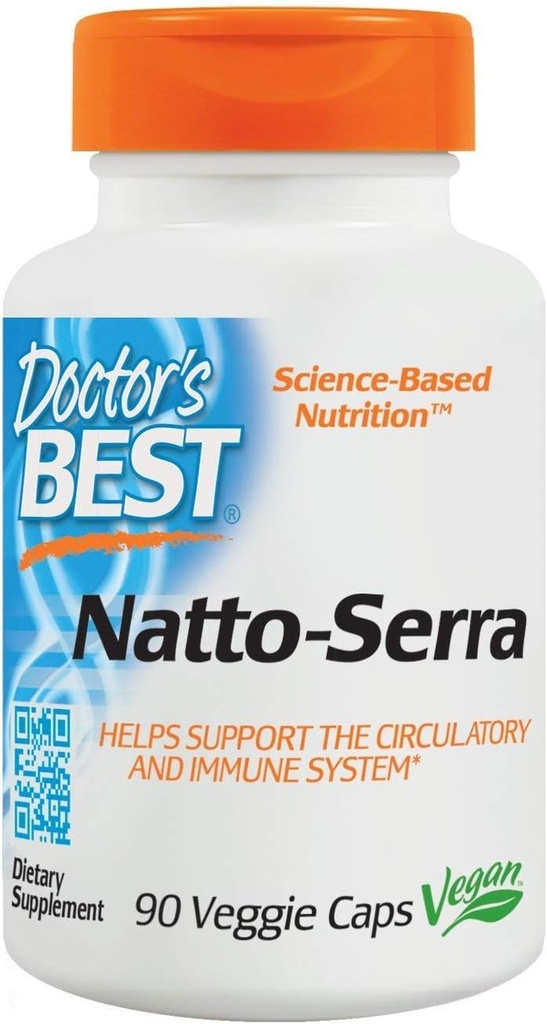 Doctors Best, Natto Serra, 90 Count