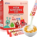 Vita Ginseng Kids, D-vitamin, zink, 7 bær, banan, 20 grøntsager, Milk Powder for immunforsvar, fokus og hukommelse boost, 30 pakker (1Set)