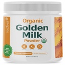 Organic Golden Milk Powder med vitaminer D3 & K2, gurkemeje, Ingefær, Curcumin, kanel, KSM66 Ashwagandha, Holy Basil & Natural Prebiotics- Lækker Usødet Gurkemeje Tea Latte- 30 Servering