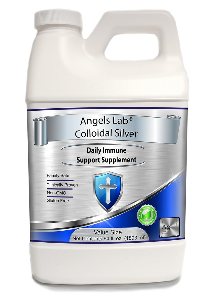 Kolloid sølv immunforsvar 10 PPM Nano Liquid (64 fl oz)