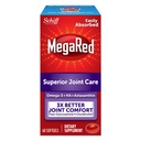 MegaRed 353mg Omega-3 Krill Oil fælles pleje supplement med EPA / DHA fedtsyrer, antioxidanter, Hyaluronsyre, Ingen Fishy Burp Eftersmag som med Fish Oil, 60 Count Softgels