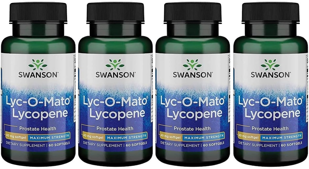 Swanson Super- Strength LYC- O- Mato Lycopene 40 Milligram 60 Gels (4 Pack)