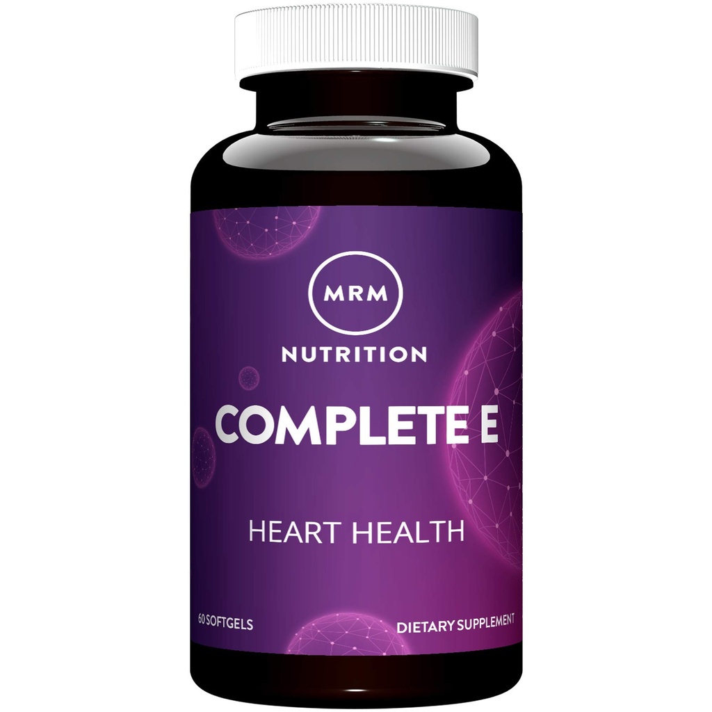 MRM Nutrition Complete E-124; 400 IE vitamin E-124; Heart Health-124; med C-vitamin 124; Gluten- Free
