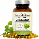 Urteudtræk Olie af Oregano - fremstillet af Mediterrane Oregano Oil - 90 Let at synke Softgel Kapsler - Ekstra styrke 150mg