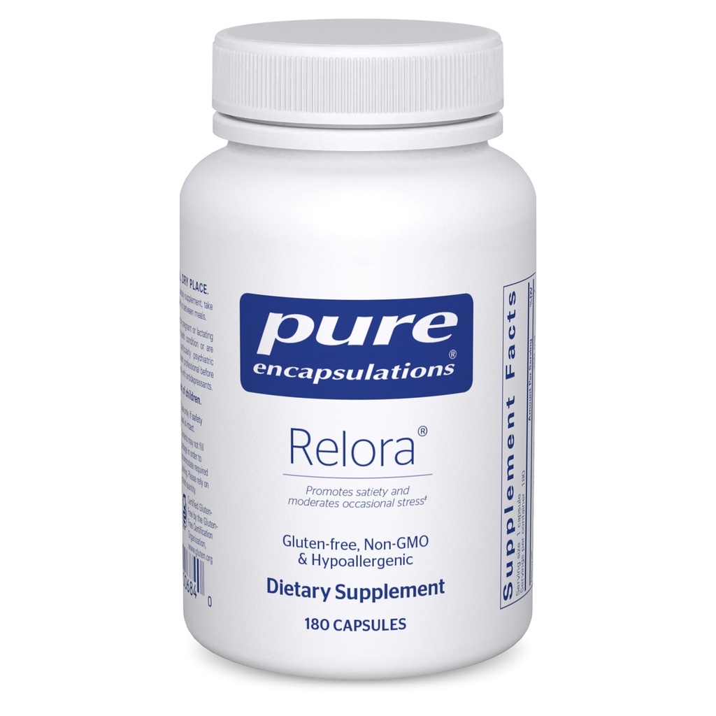Pure indkapslinger Relora Note 124; Hypoallergen Supplement fremmer sund Cortisol og DHEA produktion og moderater Lejlighedsvis Stress Note 124; 180 Kapsler