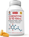 ANDREW LSSMAN Coenzym Q- 10 100 mg 30 kapsler - Essential for energiproduktion og Optimum Key orgel funktion, Antioxidant Support, Depleteret af Aging, Plus B- Complex. Let at synke kapsler