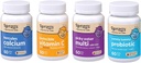 Renzos Vitaminer Kid Essential Bundle - Probiotisk, C-vitamin med Elderberry & Zink til immunforsvar, Picky Eater Kids Multivitamin, og Hercules Calcium