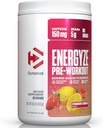 Dymatize Energize Pre Workout Pulver til mænd og kvinder, Jordbær Lemonade, 150mg Koffein, 5g BCAA, Performance Blend af L-Theanine, L-Tyrosine, L-Citrullin, Ingen sukker (30 Servere)
