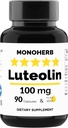 MONOHERB Luteolin 100 mg - 90 Vegetariske Kapsler - Made in USA