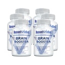 Brain Booster - Nootrop supplement til forbedre kognitiv funktion - 360 Vegansk venlige kapsler - 6 flasker