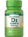 Nature 's Truth D3 Vitamin 10.000 IE Softgels Supplement øb 124; 100 Greve 124; High Potency Formel 124; Non- GMO og Gluten Free