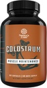 Kovine Colostrum kapsler med immunoglobulin G - Colostrum supplement og muskel builder til Gut sundhed fælles støtte immunforsvar Knoglenstyrke og hjerne støtte Probiotisk supplement