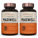 Live Bevidsthed Magnesium Zink & Vitamin D3 - Biotilgængelige former af Magnesium - Malat, Glycinat, Citrate - MagWell Bone & Heart Health, Immunsystemet Support - 120 kapsler (2 - Pack)