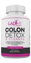 Pure Colon Cleanse & Detox 15 Day Program - Herbal Laxative Forstoppelse Relief med Psyllium Husk, Cascara Sagrada & Senna blade - Særlige kvinder Intestinal Cleanser af Ladyme - 30 kapsler
