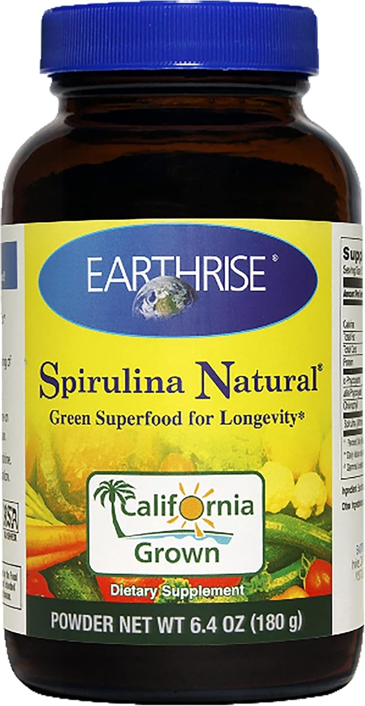EARTHRISE Spirulina Powder 180 Gram, 0,01 Pounds