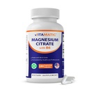 Vitamatisk Magnesium Citrate 500mg per servering - 180 Vegetariske kapsler (giver 150 mg af elementært Magnesium) - Tilføjet B6 for maksimal absorption - understøtter muskel, fælles og hjerte sundhed *