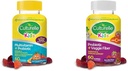 Kulturelle Kids Probiotiske Gummier for Age 2 + - Peach- Orange & blandet Berry Flavors & Daglige Probiotika for Kids + Veggie Fiber Gummies (Age 3 +) - 60 Greve - fordøjelsesbesvær