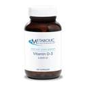 Metabolisk vedligeholdelse Vitamin D-3 2000 IE - Superior Absorption D3 med vitamin C - ben, immun, mood + cardiovaskulær Support, Ingen Fyldere (120 kapsler)
