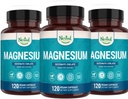 Nested Naturals Magnesium Glycinate Chelate | Magnesium Supplement for Muscle Cramps, Relaxation, & Sleep Support | 100% Chelated Albion TRACCS Buffered Magnesium Glycinate 200mg | (3-Pack)