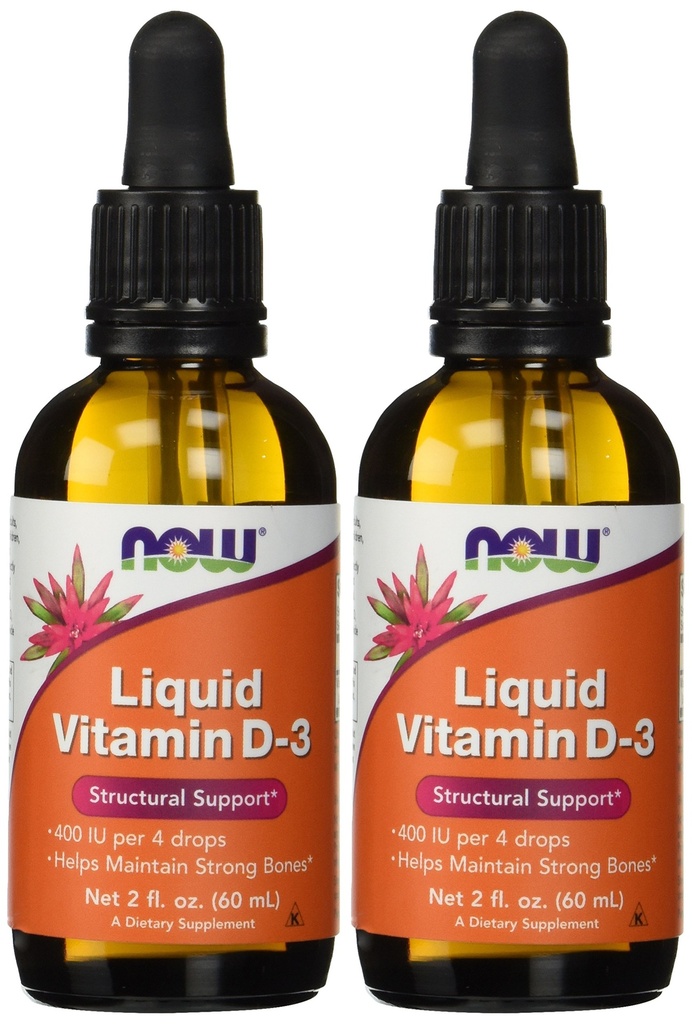 Now Foods Supplements, Flydende Vitamin D-3, Stærk Bones *, Structural Support *, 2-Ounce