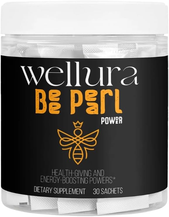 Bee Pearl Powder Supplement, Bee Brød, Royal Jelly, Propolis, 30 Sachets