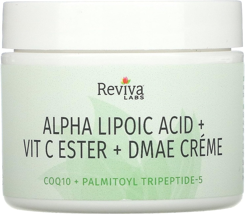 Reviva Labs Alpha Lipoic Acid, C-vitamin Ester, & DMAE Cream, 2 Ounce