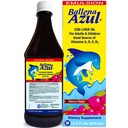 Ballena Azul Aceite de Hígado de Bacalao para Adultos y Niños, COD Leverolie til voksne og børn, Vitamin A, D, E, B1, Kosttilskud, Omega 3, Inmune System Boost, Cherry (Cherry 15 OZ)